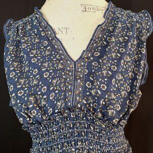 Max Studio Gorgeous Floral V-Neck Long Dress: Size L